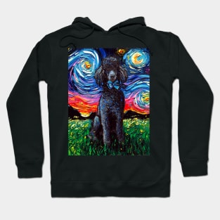 Black Poodle Night Hoodie